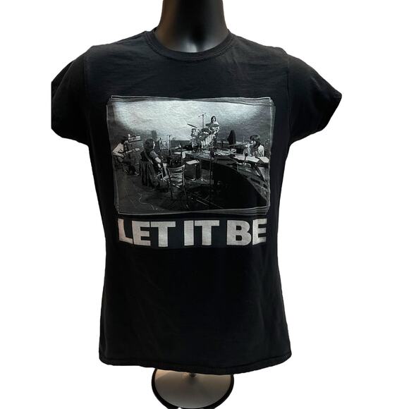 The Beatles Let It Be in Studio Woman’s Black T-Shirt XL - Picture 1 of 7